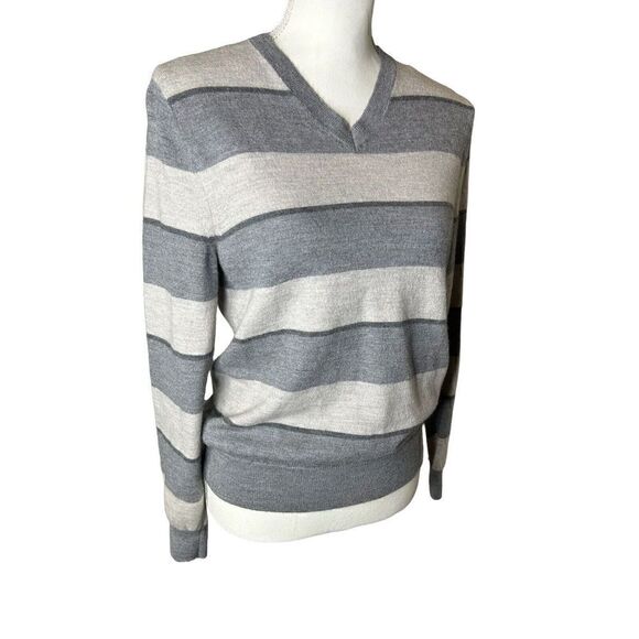 Banana Republic Extra Fine Merino Wool V Neck Sweater Women Men Sz Small - Picture 2 of 4